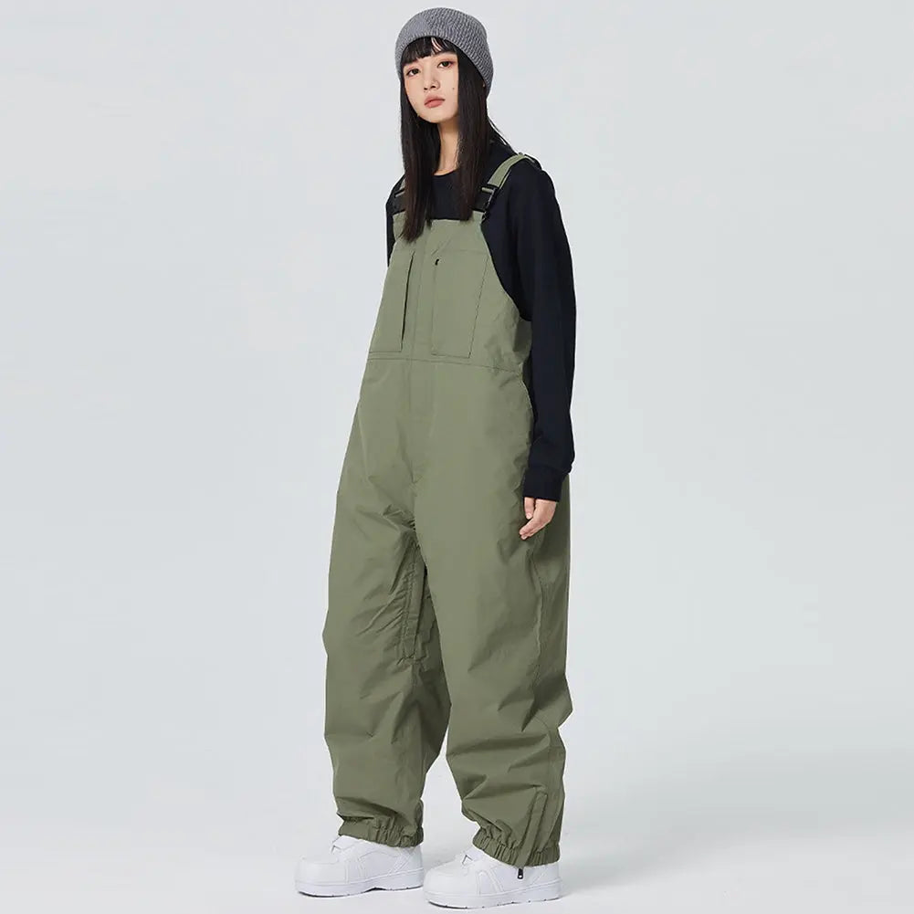 Unisex Insulated Snow Bibs Pants for Winter Outdoor Snow Overalls