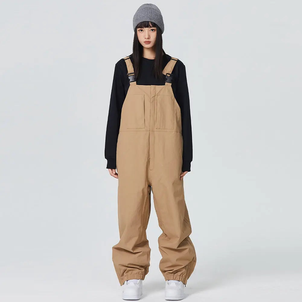 Unisex Insulated Snow Bibs Pants for Winter Outdoor Snow Overalls