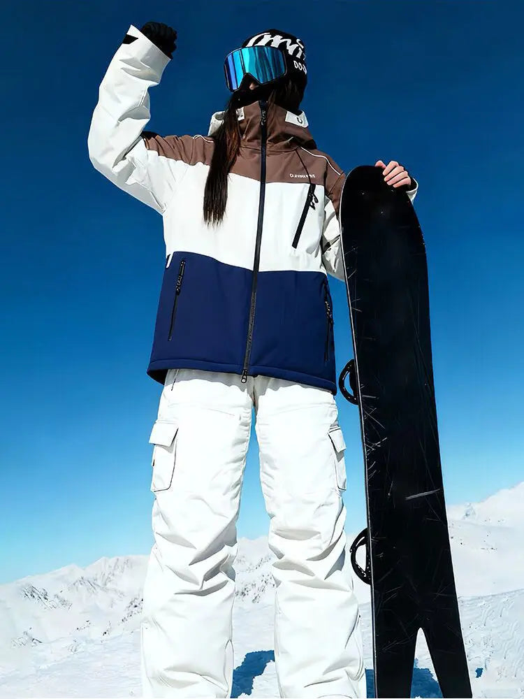 Unisex Retro Snowsuits Shell Insulated Snow Jackets & Pants