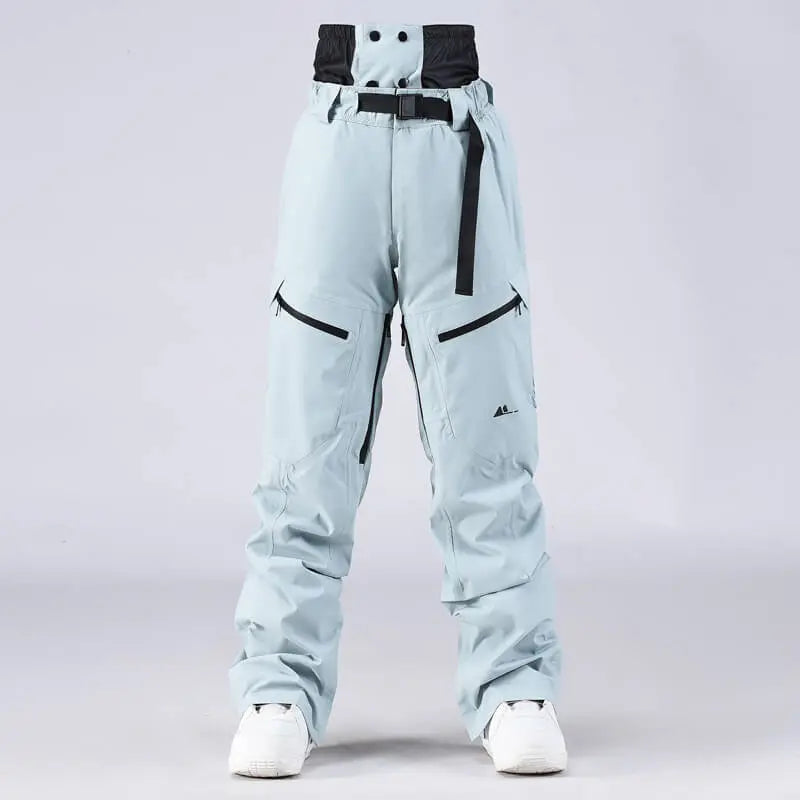 Unisex Snow Pants High Waist Windproof Winter Trousers