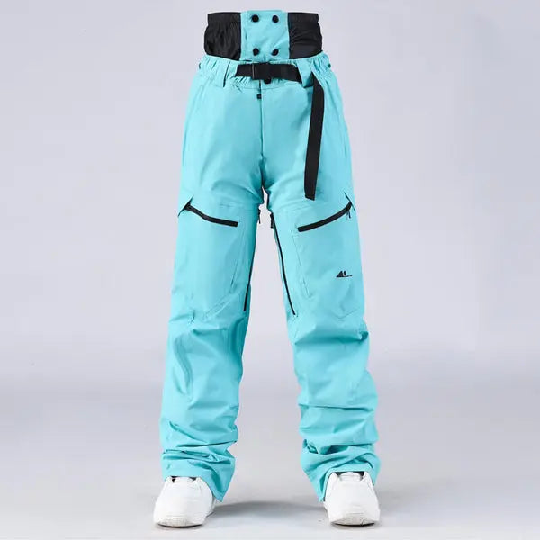 Unisex Snow Pants High Waist Windproof Winter Trousers