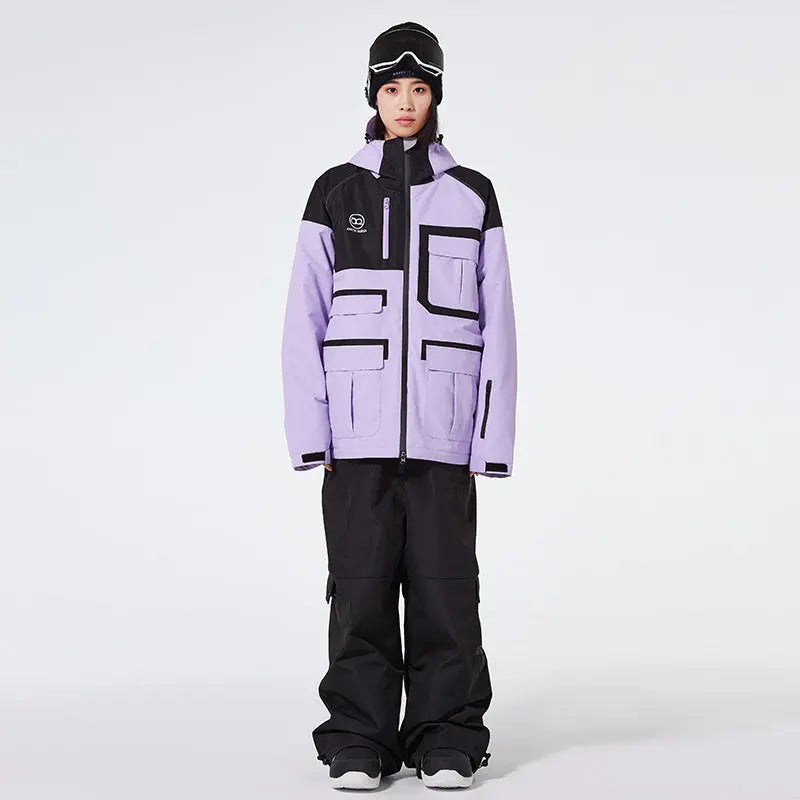 Winter Anorak Snow Suit Sets Baggy Style Skiwear