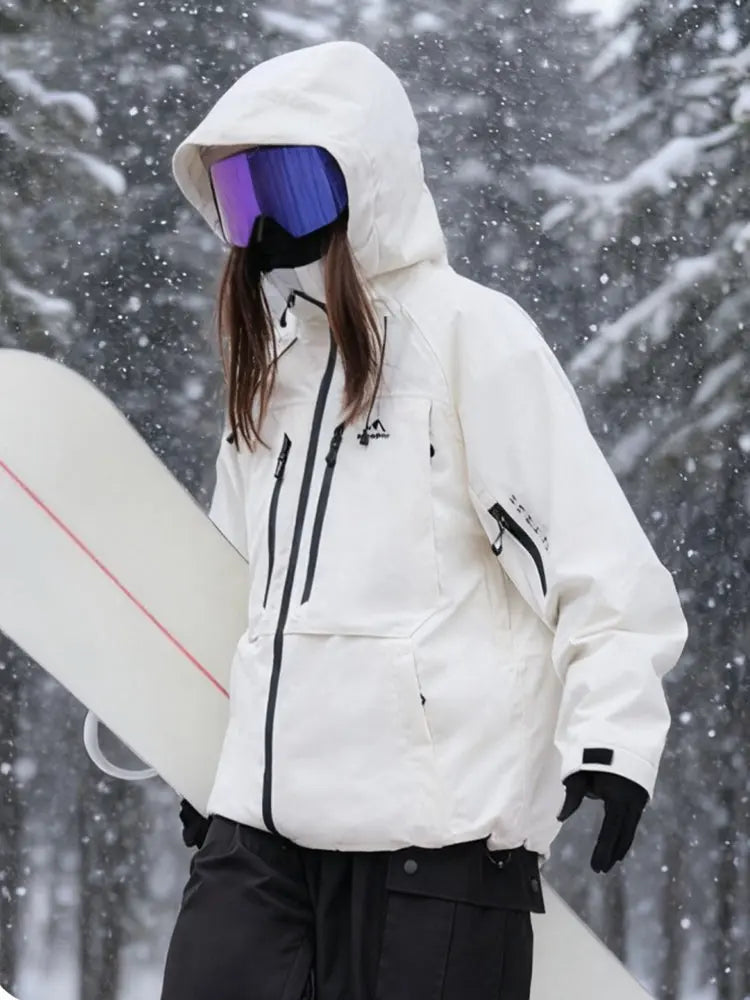 Women Cargo Snow Suits Baggy Snow Jacket & Pants