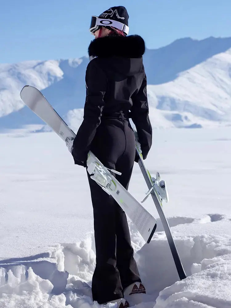 Women Chic Ski & Snowboard Suits Full Body One-piece Jumpsuits