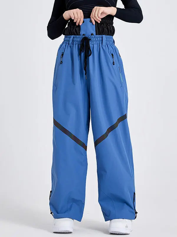 Women High Waist Outdoor Baggy Snow Pants