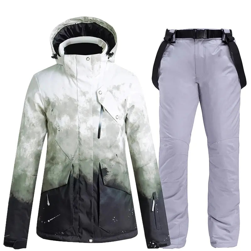 Women Insulated Snow Snowboard Jacket & Bib Pants