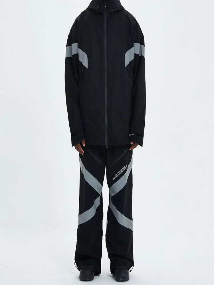 Women Men 3L Adventure Snow Suits Top Level