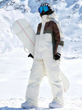 Women Men Color Blocking Snowsuits Winter Cargo Ski Outfits