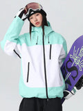 Women Men Retro Baggy Snow Jacket Insulated 3L Ski Coat