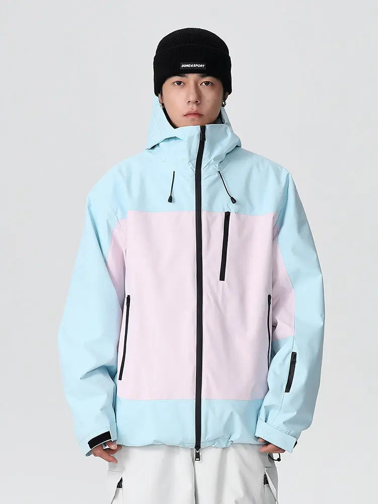 Women Men Retro Baggy Snow Jacket Insulated 3L Ski Coat