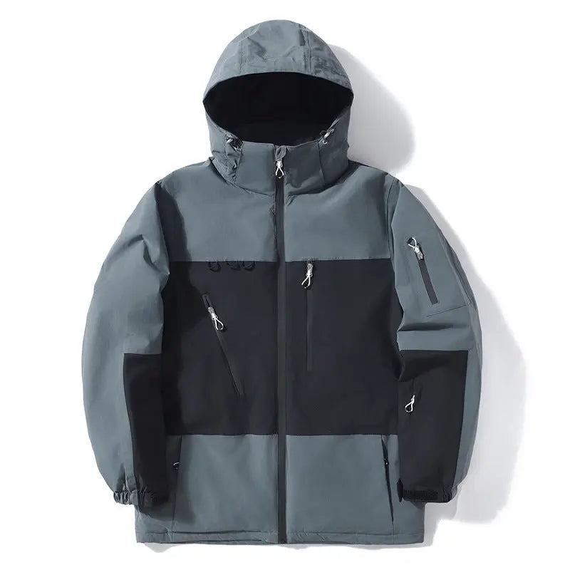 Women Men Ski Jacket Outdoor Hooded Snow Coat