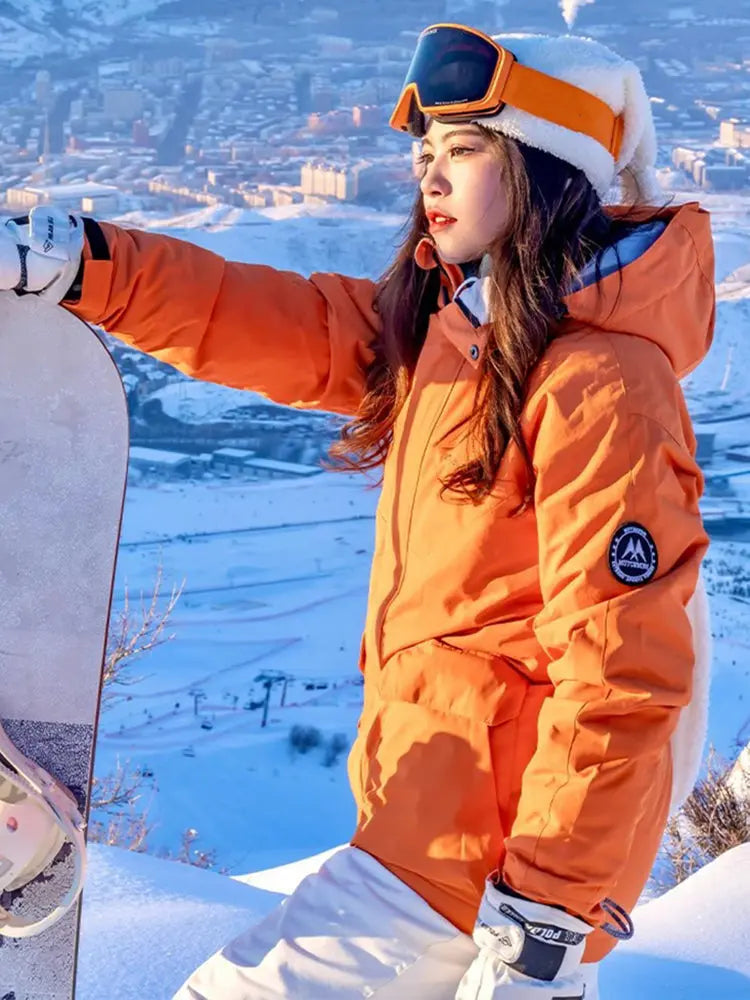 Women Plus Size Snow Suits Insulated Ski Wear Set