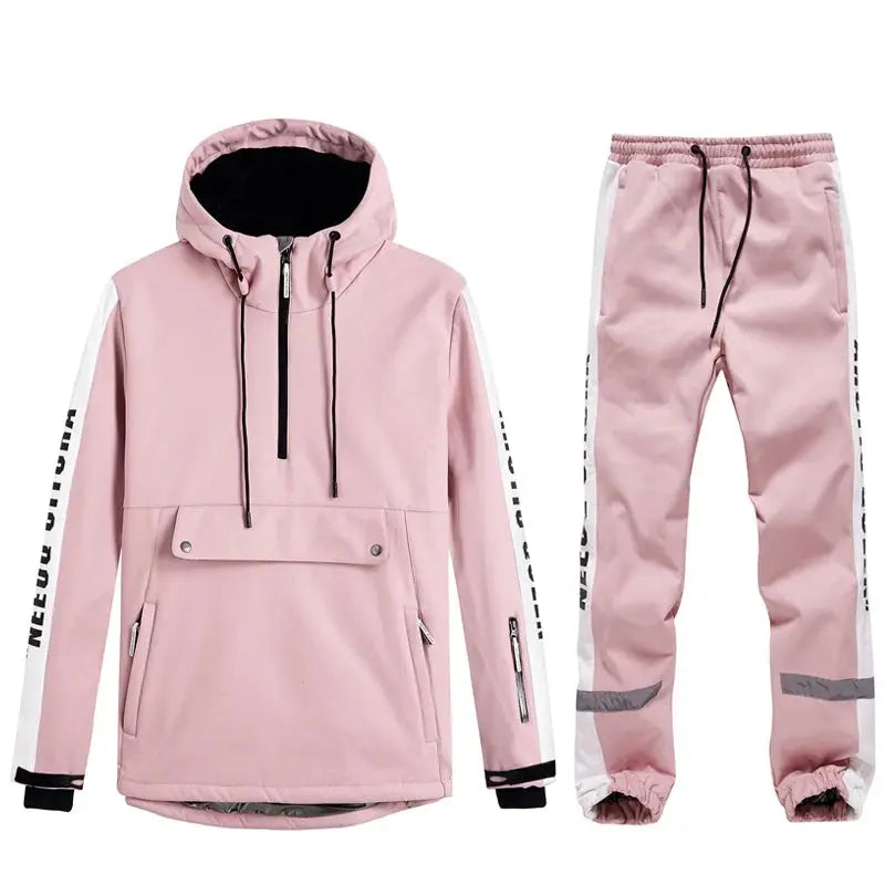 Women Ski Anorak Jacket & Jogger Pants Set