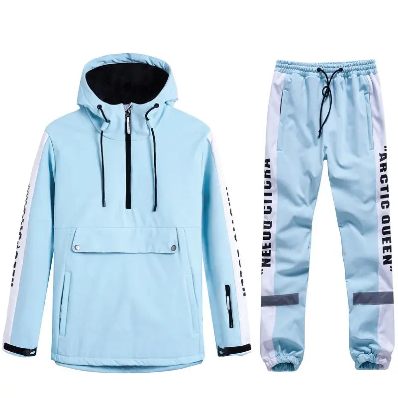Women Ski Anorak Jacket & Jogger Pants Set