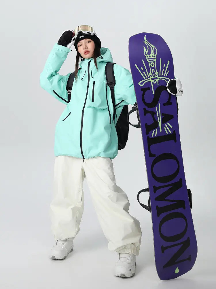 Women's 3-Layer Ski Jacket All-Mountain Snowboard Jacket