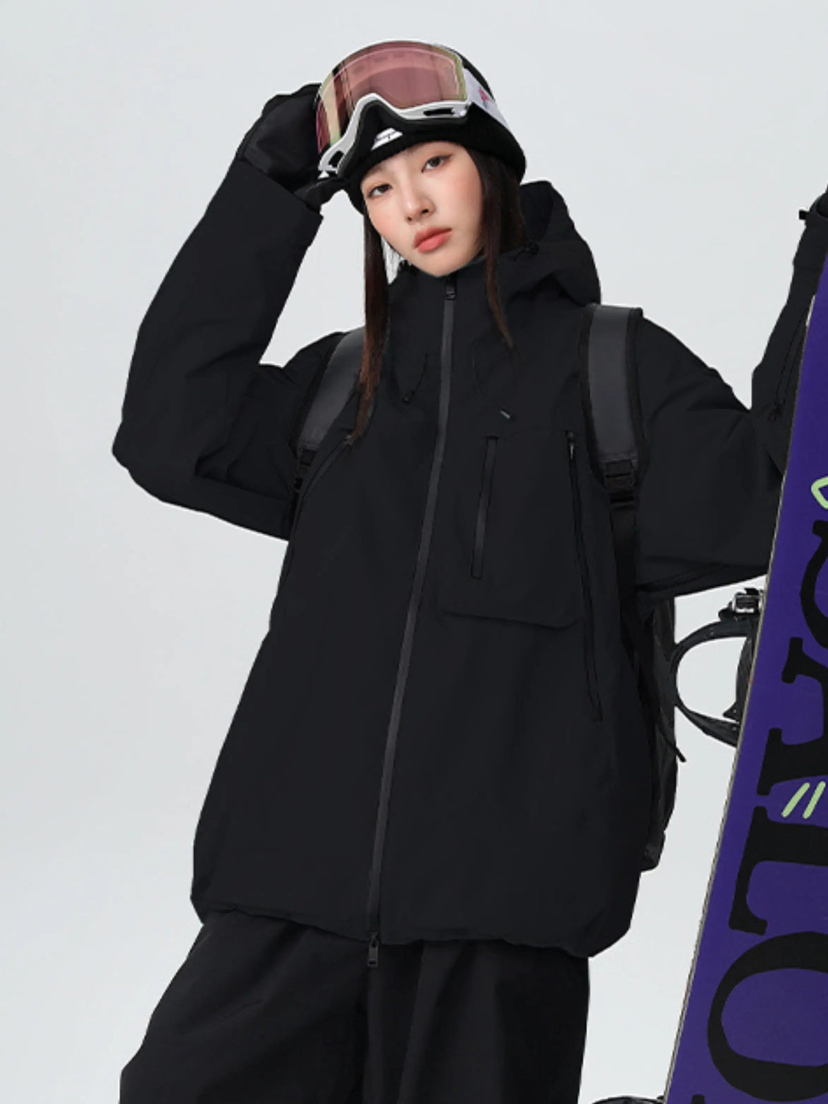 Women's 3-Layer Ski Jacket All-Mountain Snowboard Jacket