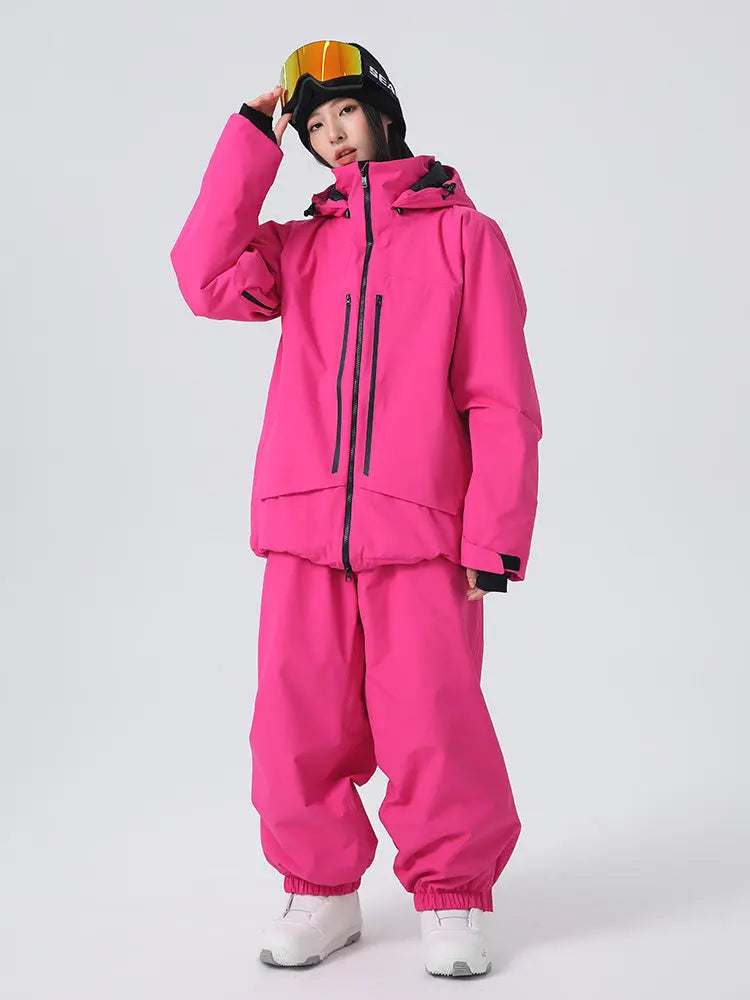 Women's 3L Ski Jacket & Pants Set Snow Suits Top Level
