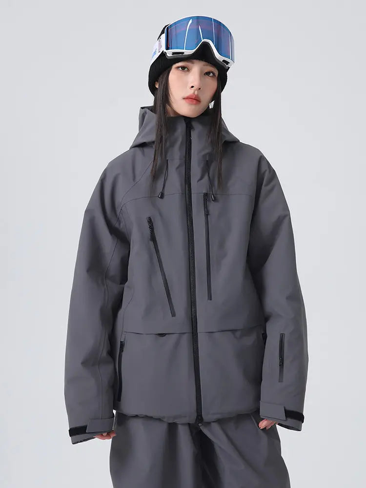 Women's Baggy Snow Jacket Cool Mountain Freeride Ski Jacket