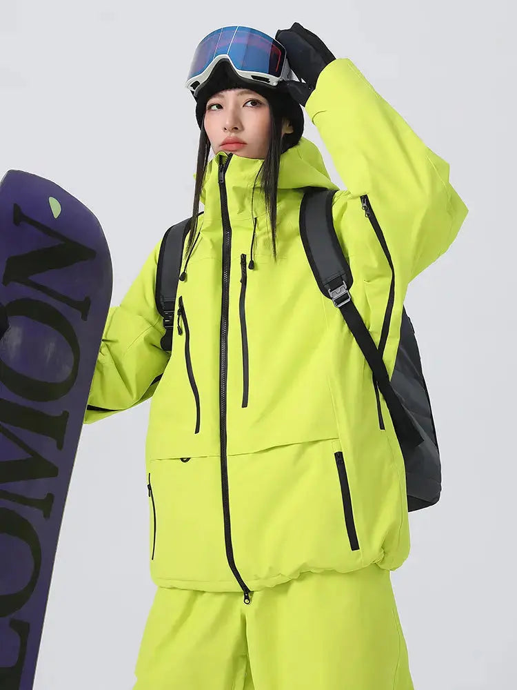 Women's Baggy Snow Jacket Cool Mountain Freeride Ski Jacket