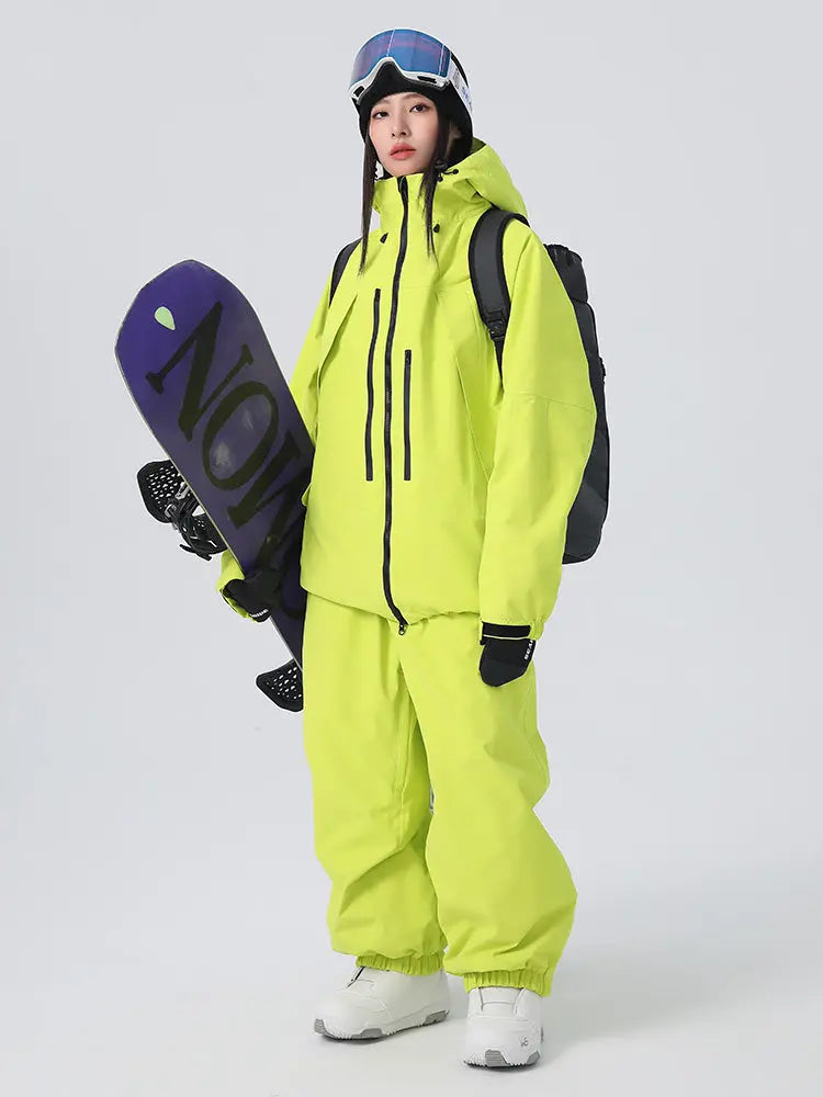 Women's Baggy Snowboard Outfits Insulated Snowsuits for Winter