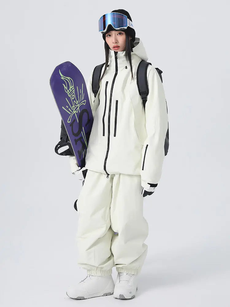 Women's Baggy Snowboard Outfits Insulated Snowsuits for Winter