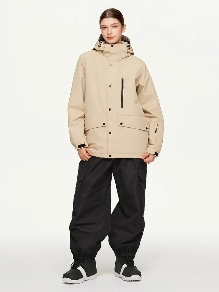 Women's Classical Two Pieces Snowsuits Baggy Outwear