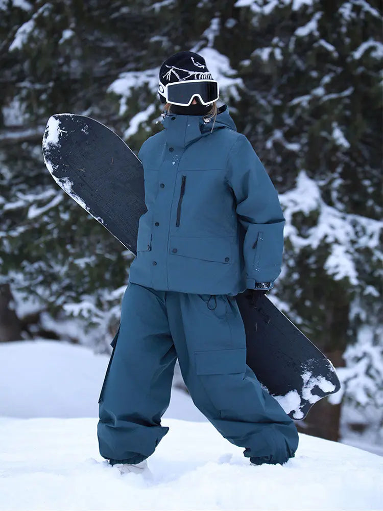 Women's Classical Two Pieces Snowsuits Baggy Outwear