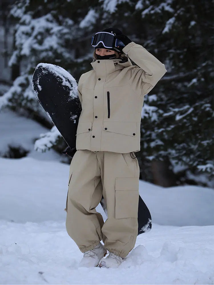 Women's Classical Two Pieces Snowsuits Baggy Outwear