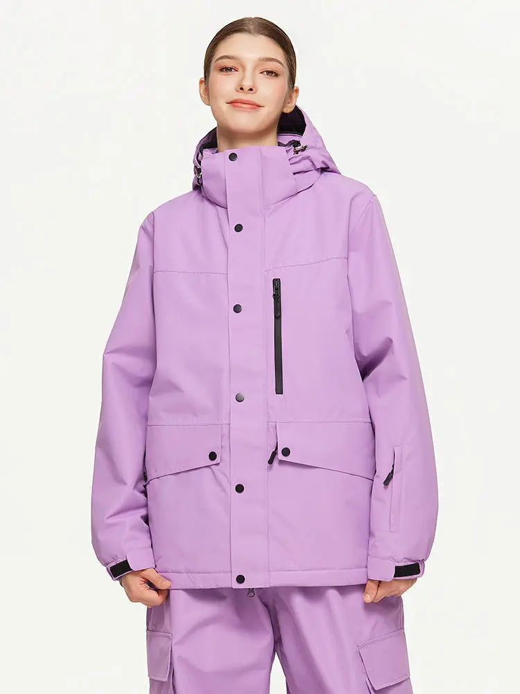 Women's Hooded Snow Jacket Warm Guard Ski Wear