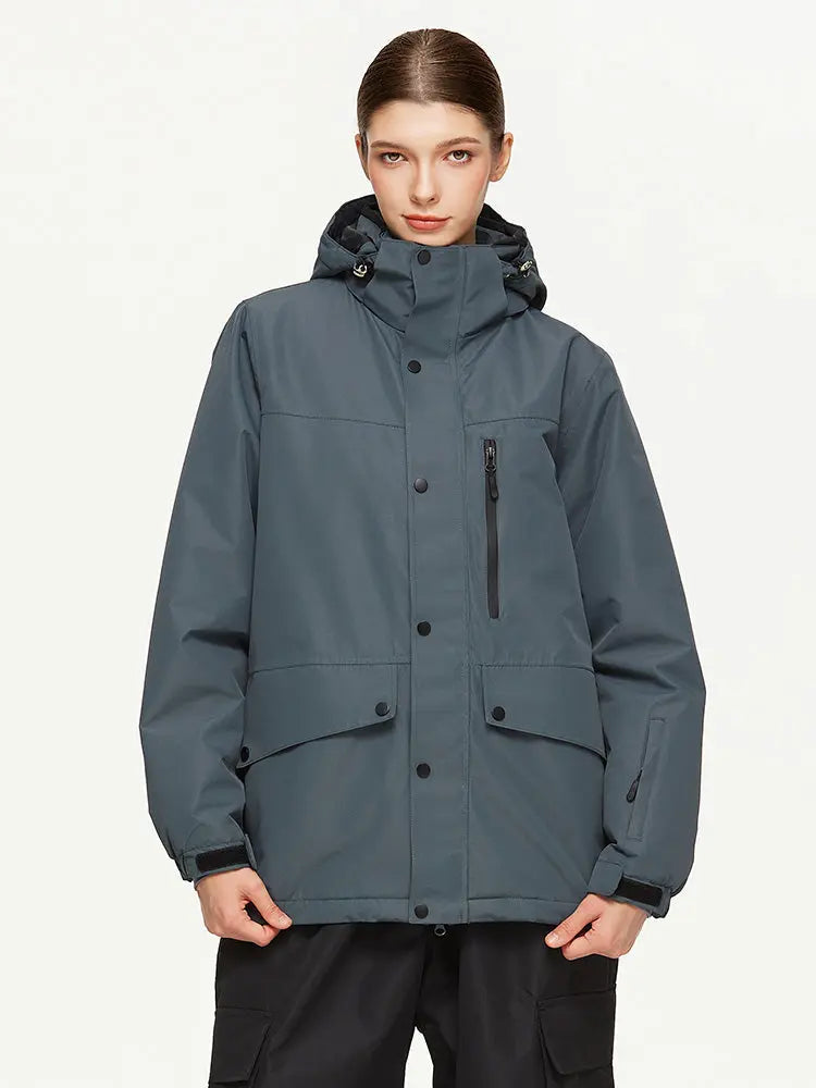 Women's Hooded Snow Jacket Warm Guard Ski Wear