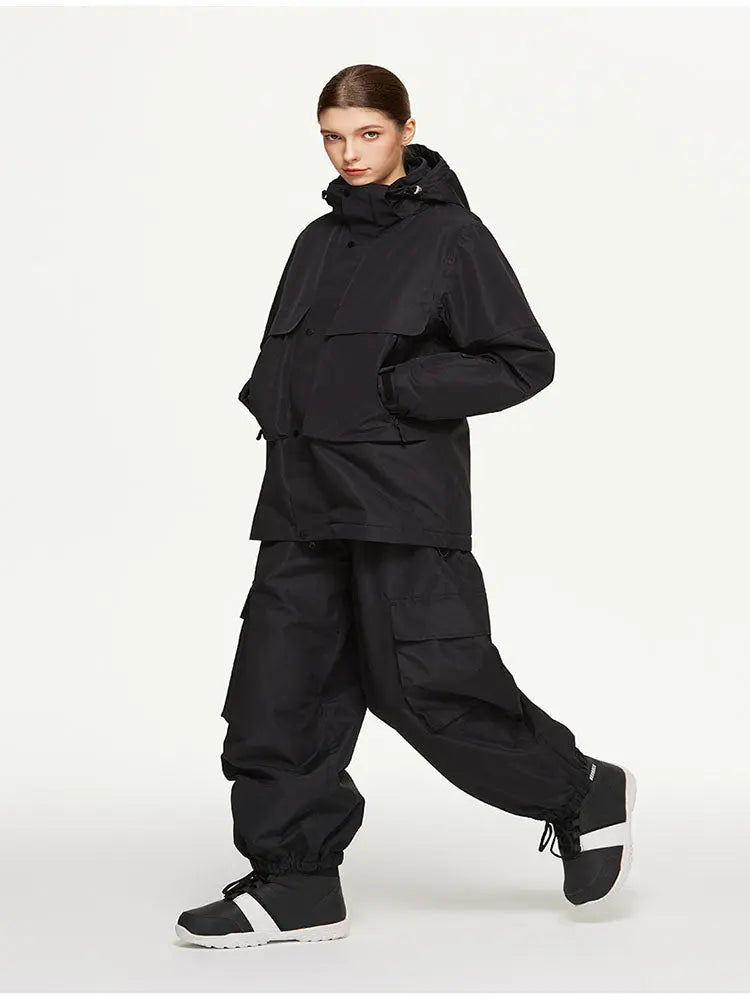 Women's Insulated Snowsuits Set Cargo Outfits Top Level