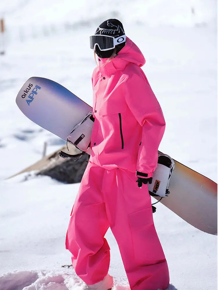 Women's Insulated Snowsuits Set Cargo Outfits Top Level