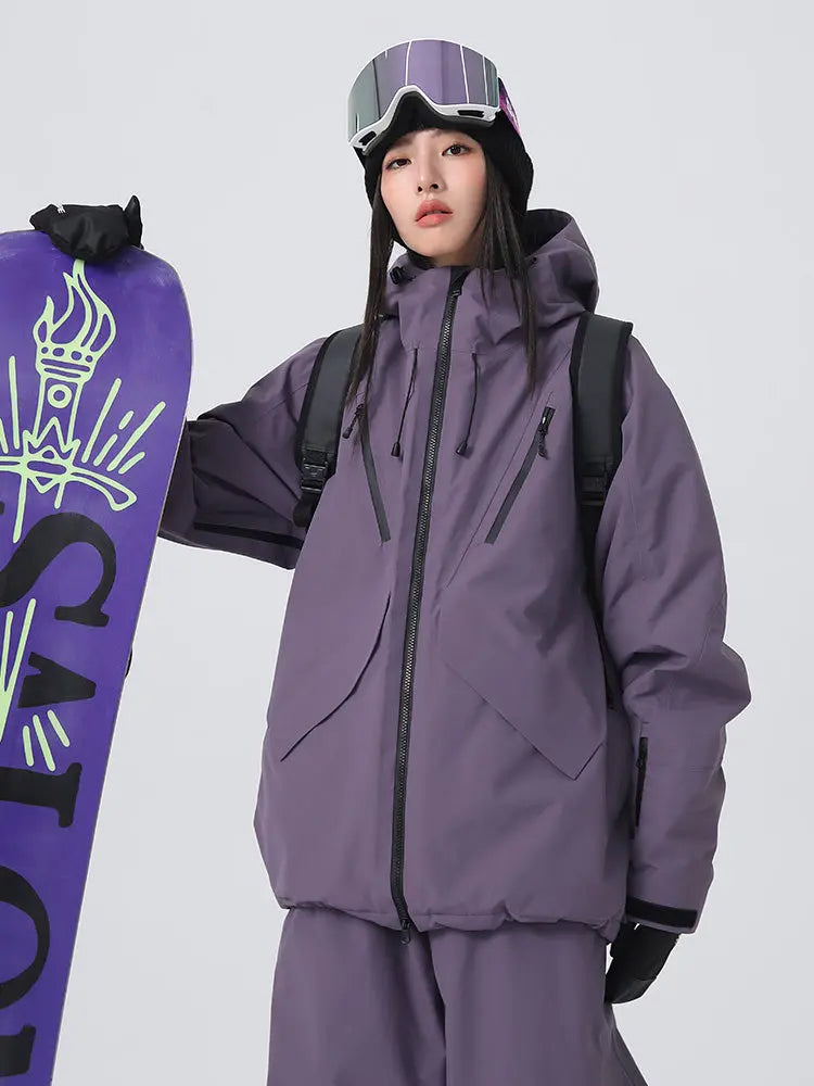 Women's Loose Fit Snow Jacket 3L Pro Snowboard Jacket