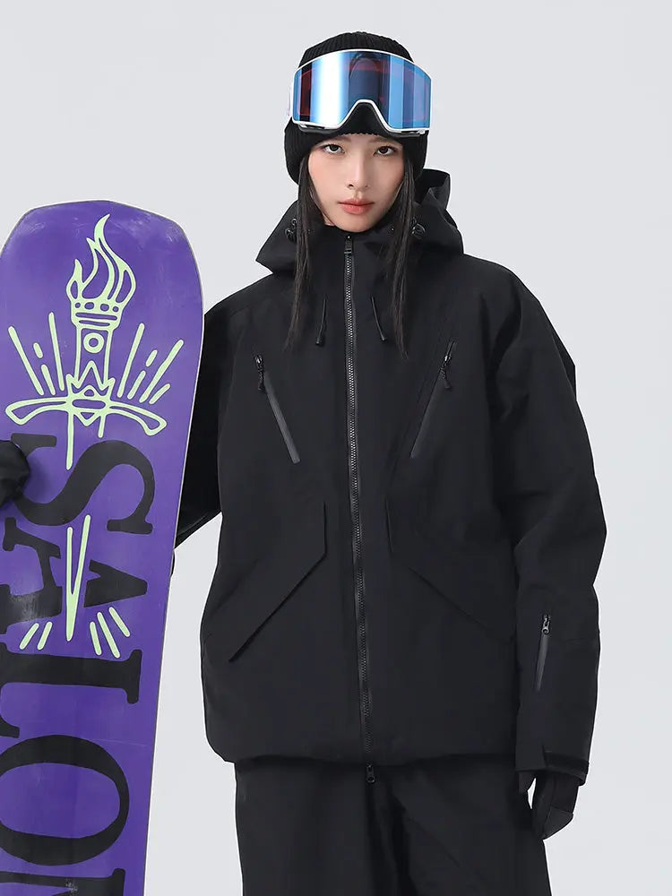 Women's Loose Fit Snow Jacket 3L Pro Snowboard Jacket