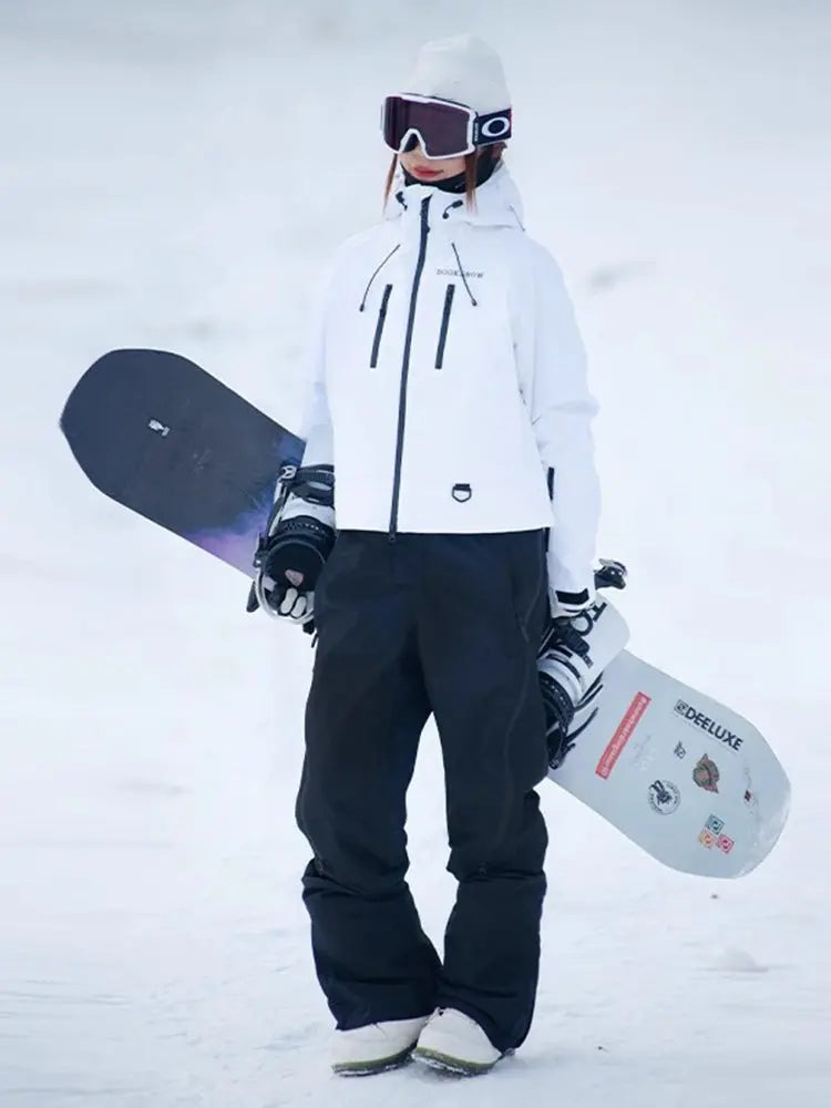Women's Short Ski Suit Set — Waterproof Insulated Jacket & Pants