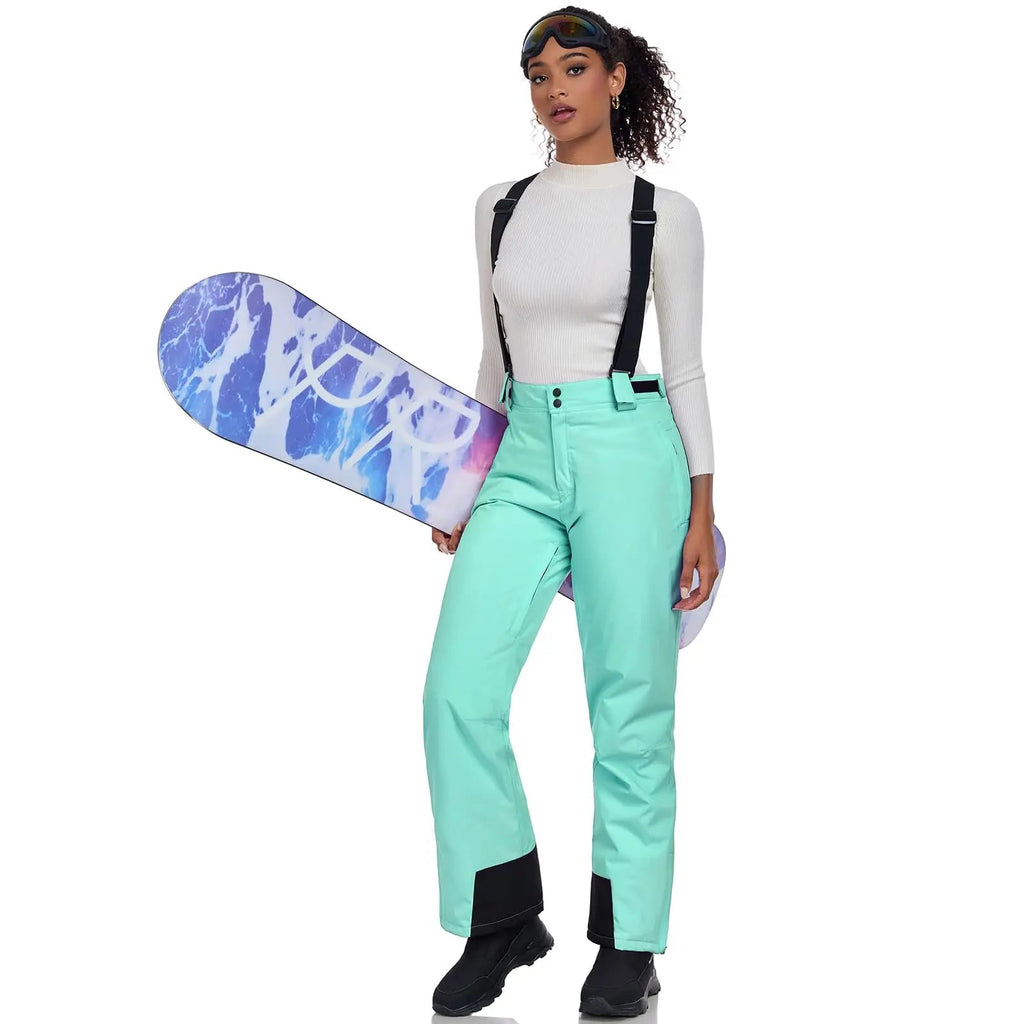 HOTIAN Women's Ski Pants Insulated Winter Snowboard Pants Bibs