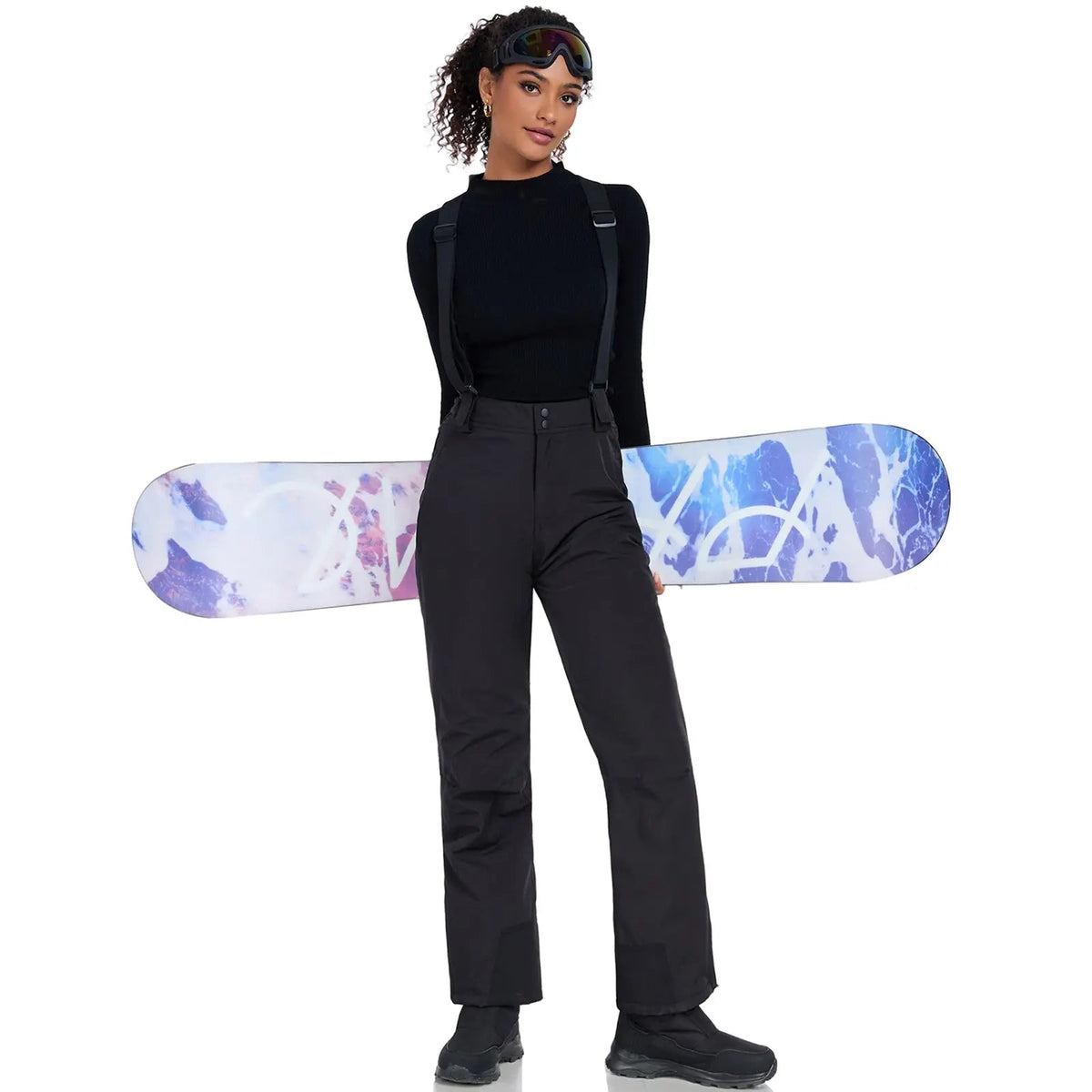 HOTIAN Women's Ski Pants Insulated Winter Snowboard Pants Bibs