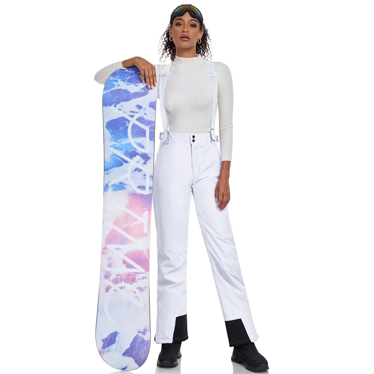 HOTIAN Women's Ski Pants Insulated Winter Snowboard Pants Bibs