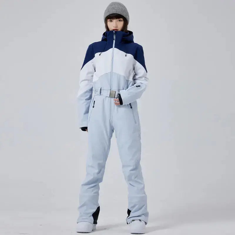 Women's Winter Snow Jumpsuit Hooded Snowwear