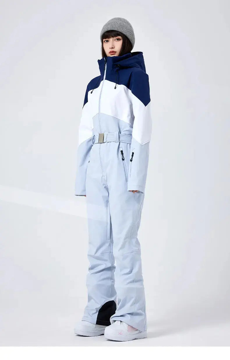 Women's Winter Snow Jumpsuit Hooded Snowwear