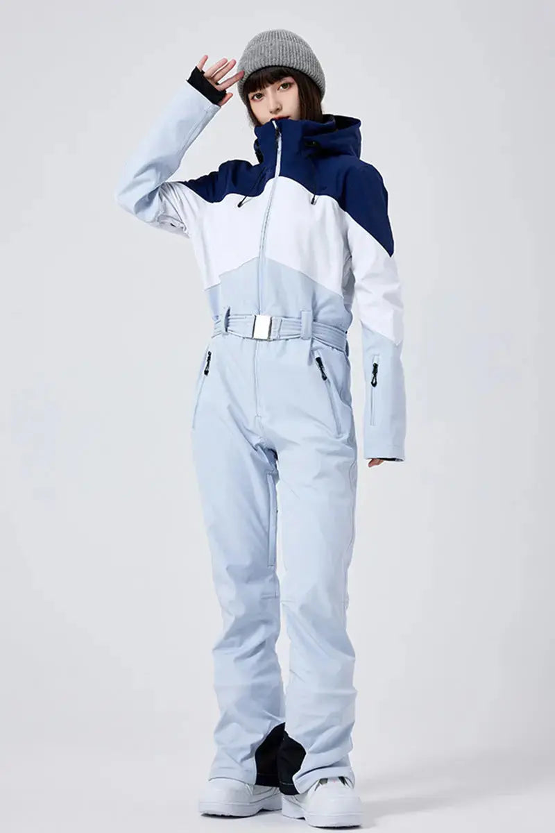 Women's Winter Snow Jumpsuit Hooded Snowwear