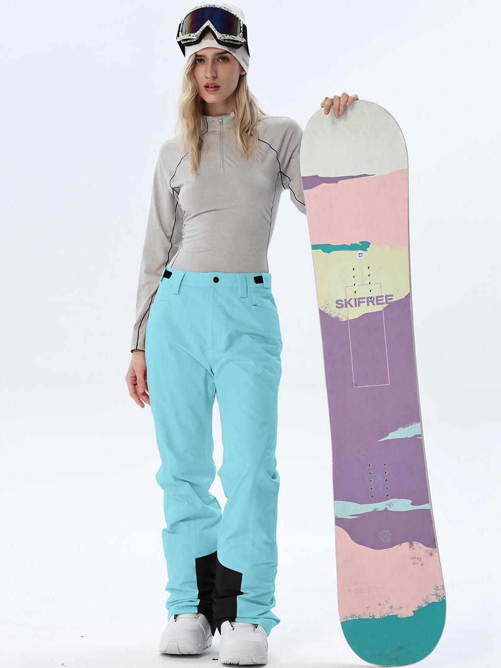 Women's Straight-Leg Snow Pants with Ankle Panels