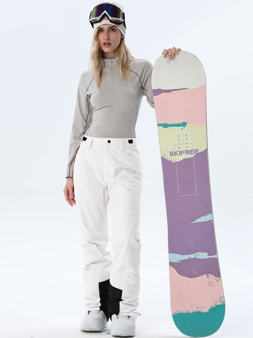 Women's Straight-Leg Snow Pants with Ankle Panels