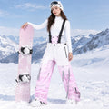 Women's Waterproof Warm-Lined Suspender Snow Pants