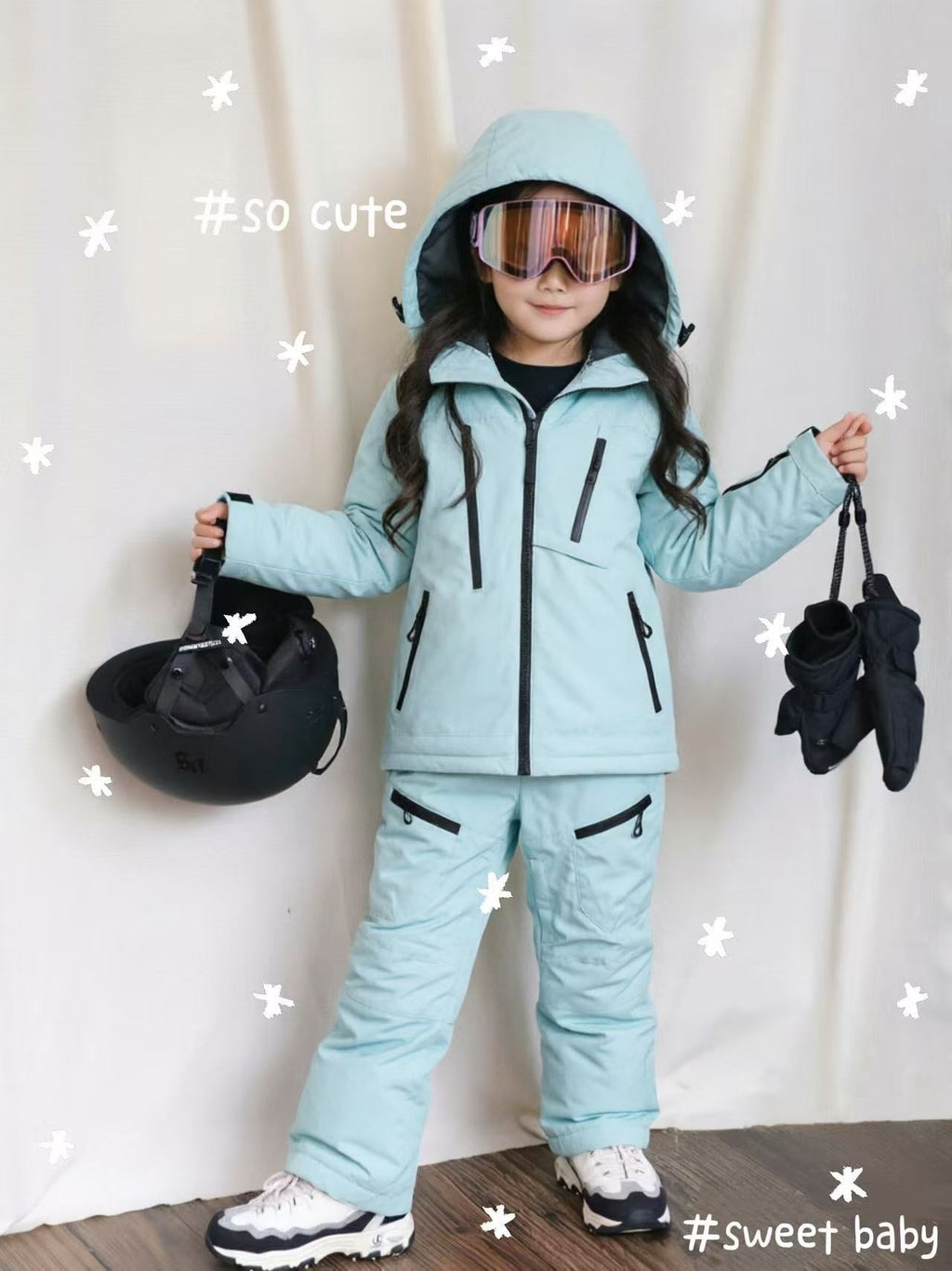 Kids' Warm-Lined Hooded Snow Jacket