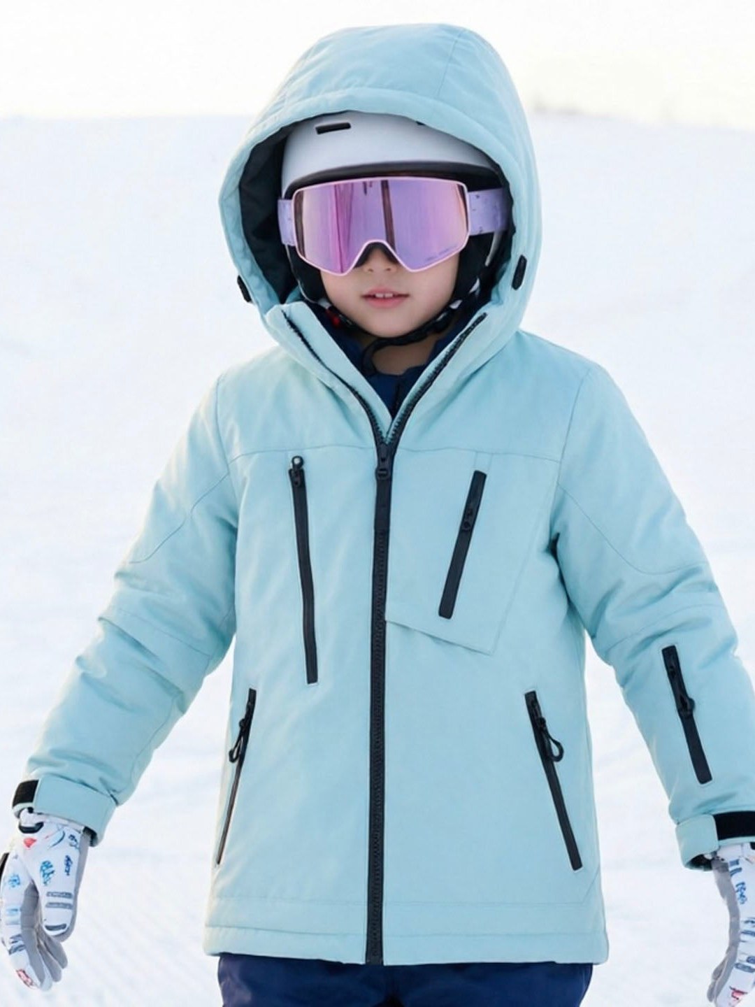 Kids' Warm-Lined Hooded Snow Jacket
