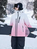 Women's Padded Hooded Snow Jacket with Storm Flap