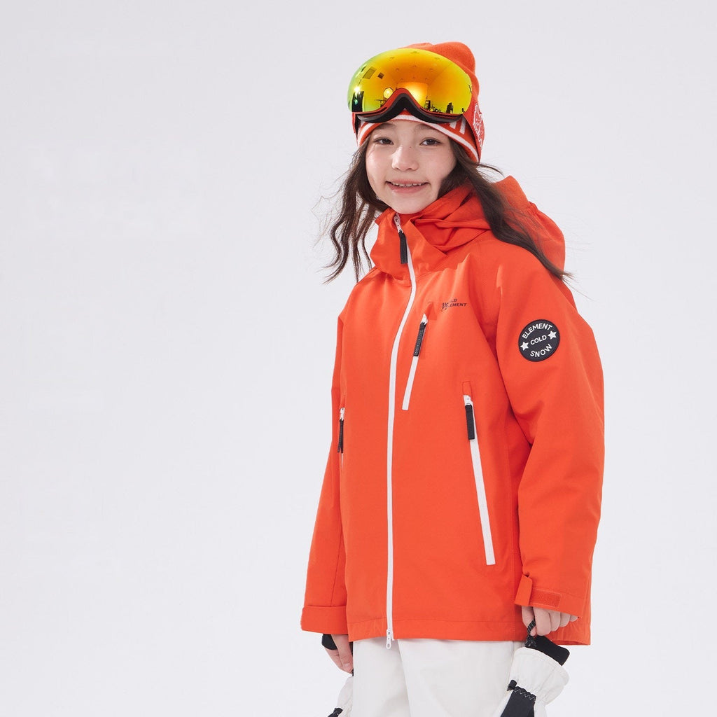 Kids' Waterproof Three-Layer Snow Shell Jacket