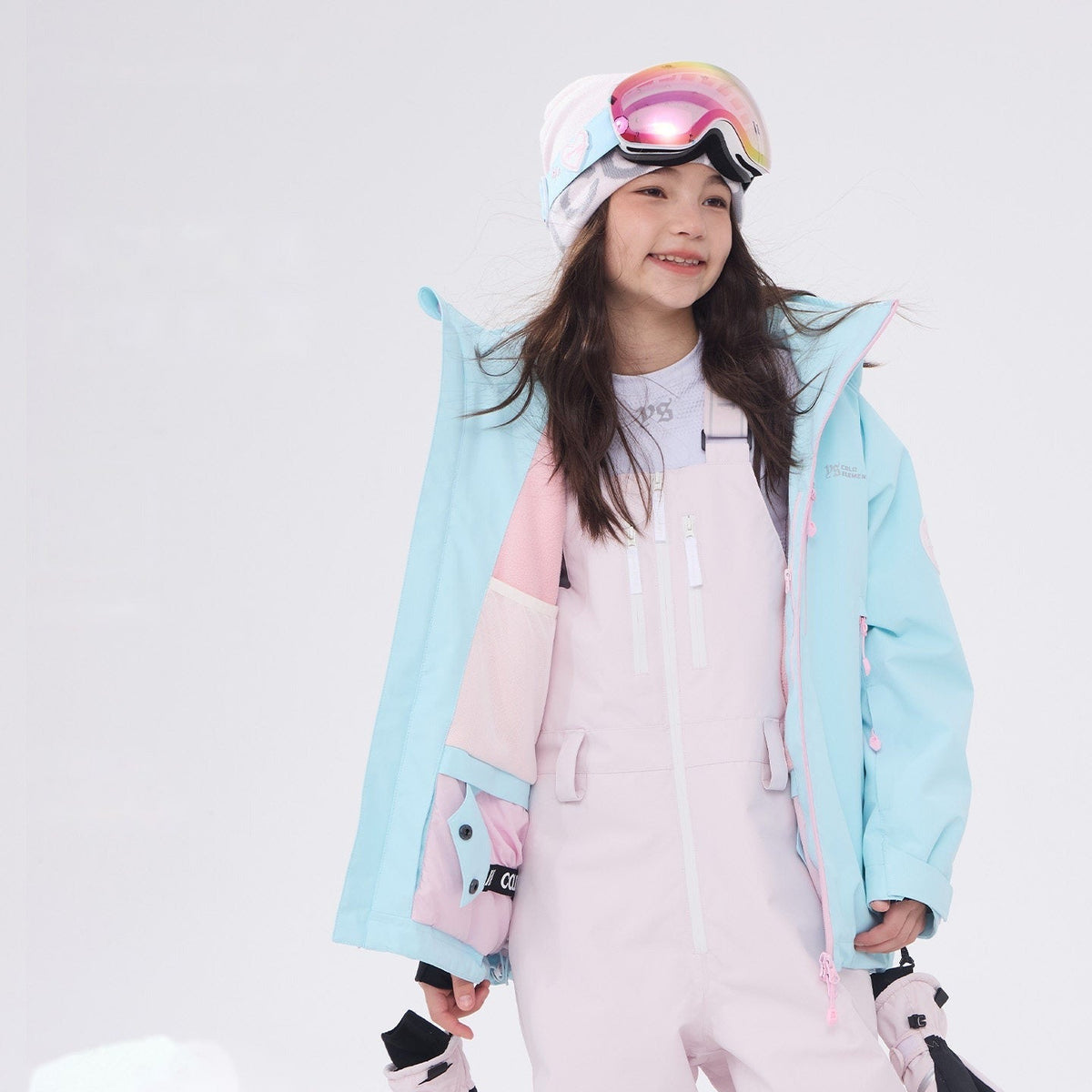 Kids' Waterproof Three-Layer Snow Shell Jacket