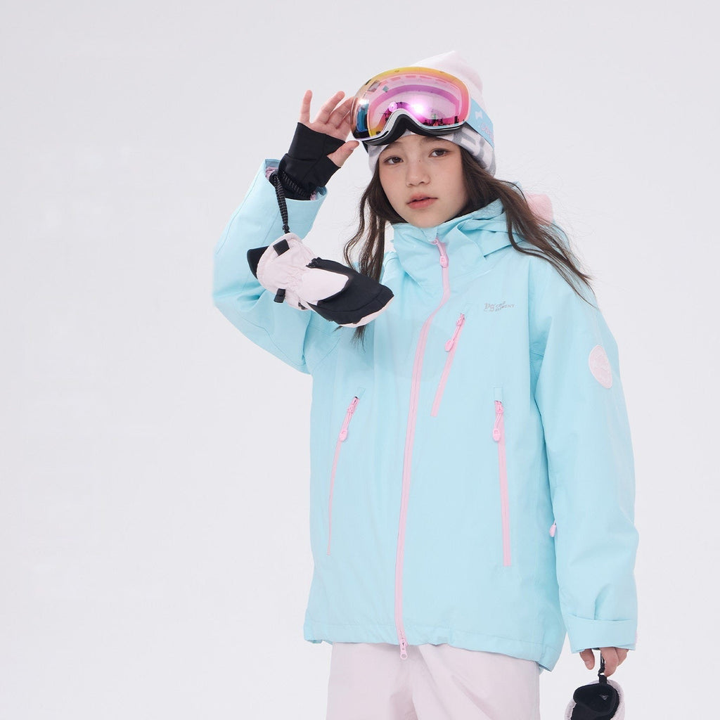 Kids' Waterproof Three-Layer Snow Shell Jacket
